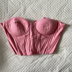 Pink corset top